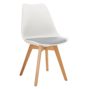 Szék, fehér/szürke/bükk, BALI 3 NEW kép