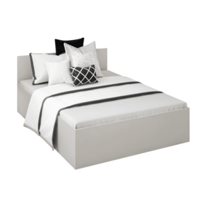 Ágy fém ráccsal és tárolóhellyel, 140x200, kasmír, DOLI kép