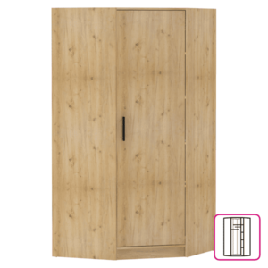 Sarokszekrény, artisan tölgy, BENA 3 kép