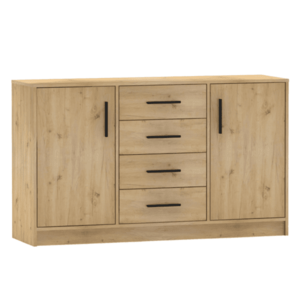 Komód, artisan tölgy, BENA 6 kép