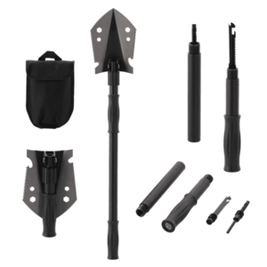 Multifunkciós összecsukható lapát, 9 az 1-ben, fekete, TURAN TYP 1 kép