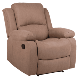 Állítható relaxáló fotel, barna szövet, ASKOY NEW kép