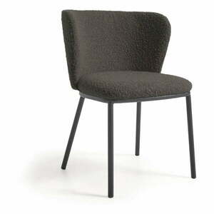 Fekete kárpitozott étkezőfotel Ciselia – Kave Home kép