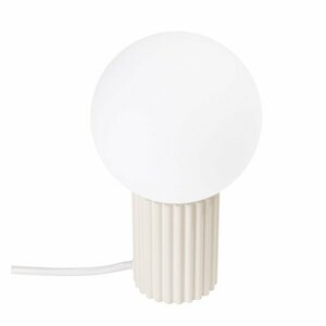 Krémszínű asztali lámpa üveg búrával (magasság 19 cm) Orbital – Sollux kép