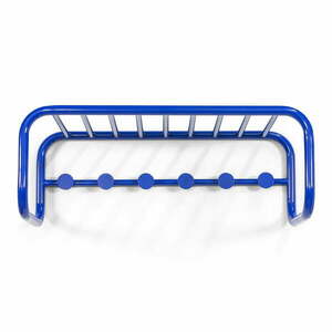 Kék fém fali fogas polccal 72 cm Retro – Spinder Design kép
