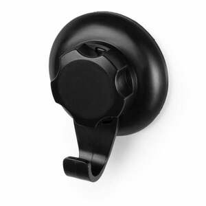 Fekete öntapadós acél akasztó szett 4 db-os Bestlock – Compactor kép