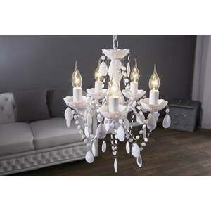 KARAT fehér ötágú csillár kép