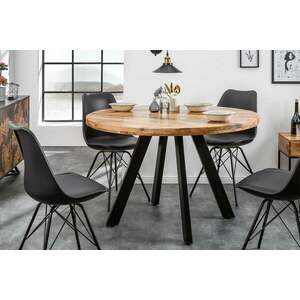 IRON CRAFT mangó kerek étkezőasztal 120cm kép