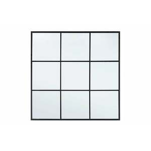 NUCLEOS ablakos fekete keretes tükör kép