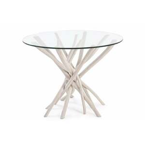 SAHEL kerek étkezőasztal üveggel 110x110 kép