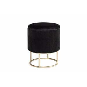 POLINA fekete kerek ülőke tárolóval kép