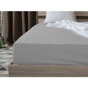 Jersey EXCLUSIVE világosszürke lepedő 160 x 200 cm kép