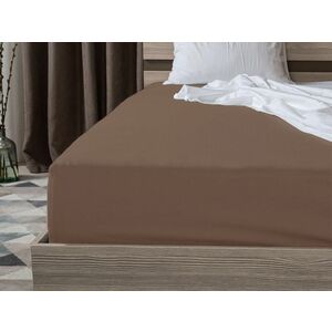 Jersey EXCLUSIVE sötétbarna lepedő 200 x 220 cm kép