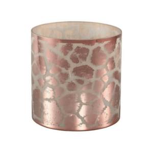 DESIREE GIRAFFE rózsaszín üveg gyertyatartó kép