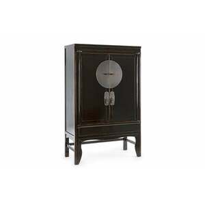 JINAN fekete gardróbszekrény polcokkal 108x48x174 kép