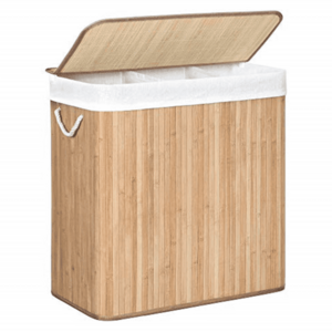 LECEBY háromkamrás bambusz szennyeskosár kép
