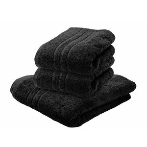 Classic fekete törölköző 50 x 100 cm, 100% pamut kép