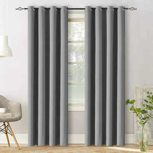 OXFORD világosszürke függöny 140x250 cm Felfüggesztés: Hullámos sínszalag kép