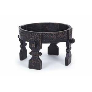 YASIR fekete lerakóasztal 50cm átmérő kép