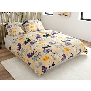 Mikroplüss ágynemű PURRSLEEP bézs Ágyneműhuzat mérete: 70 x 90 cm | 140 x 220 cm kép