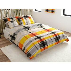 Renforcé pamut ágynemű ORANGE KUBE színes Ágyneműhuzat mérete: 70 x 90 cm | 140 x 200 cm kép