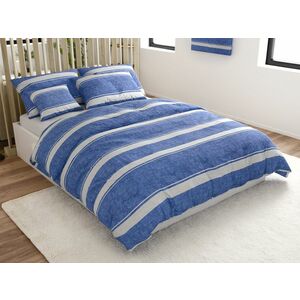 Renforcé pamut ágynemű BLUE LINE kék Ágyneműhuzat mérete: 70 x 90 cm | 140 x 200 cm kép