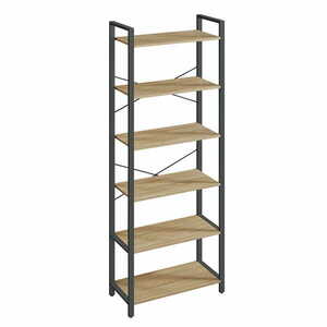TAYLOR SONOMA könyvespolc, 6 polc, 186x66cm kép