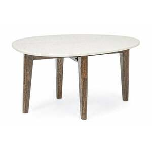 SYLVESTER márvány ovális dohányzóasztal 70x50 kép