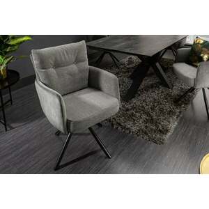 BIG GEORGE szürke bársony szék kép