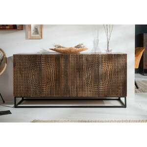 ILLUSION barna mangófa tálalószekrény kép