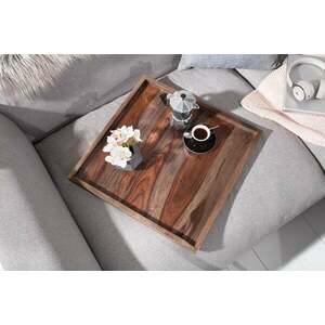 MAKASSAR barna rózsafa tálca kép