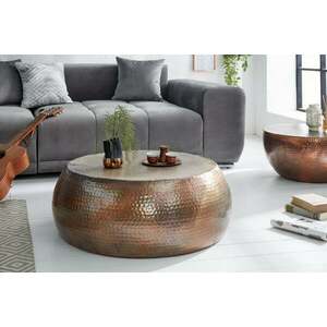 ORIENT bronz alumínium dohányzóasztal 80cm kép