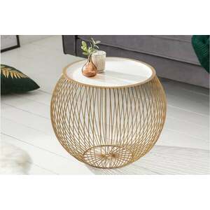 STORAGE II arany fém dohányzóasztal 51cm kép