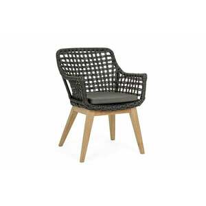 MADISON fekete teakfa szék kép