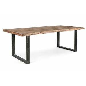 NOTTINGHAM 10 személyes barna akácfa étkezőasztal kép