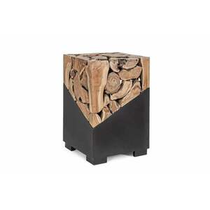 GRENADA barna Teakfa lerakóasztal 40x40cm kép