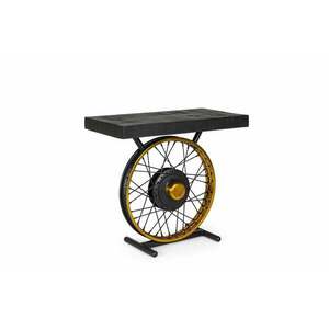 ROAD fekete mangófa dohányzóasztal 60cm kép