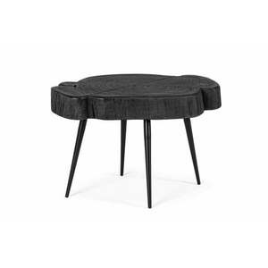 ZAKIA fekete akácfa dohányzóasztal 45cm kép