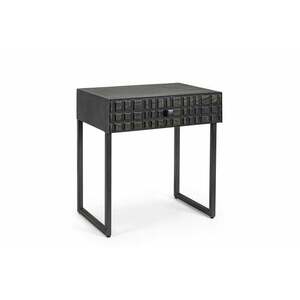 DORSET fekete tömörfa lerakóasztal 50cm kép