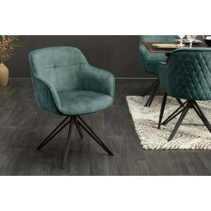 EUPHORIA türkiz bársony szék kép