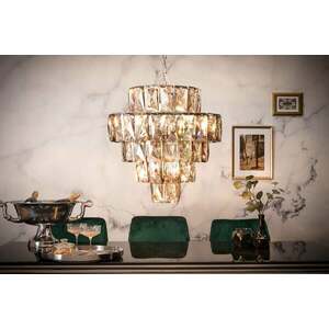 KRISTALL szürke üveg csillár kép