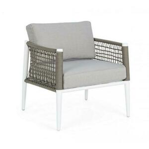 CALYPSO fehér és szürke kerti fotel kép