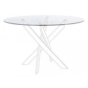 GEORGE átlátszó kerek üveg asztallap 120cm kép