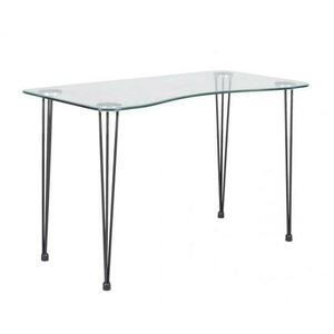 RONDO átlátszó üveg konzolasztal 120cm kép