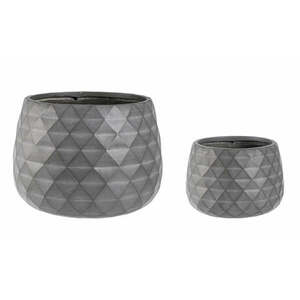 PYRAMID szürke 2 darabos virágcserép szett kép