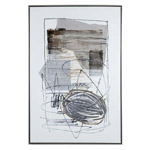 CROWN fekete vászon festmény kép