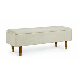 KIRA bézs bársony ülőpad kép