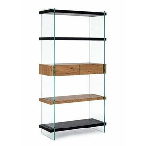 LINE IV fekete mdf könyvespolc kép