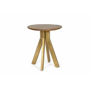 SHERMAN barna mangófa dohányzóasztal 50cm kép