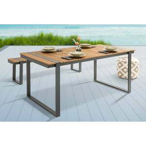 TAMPA barna műanyag étkezőasztal 180cm kép